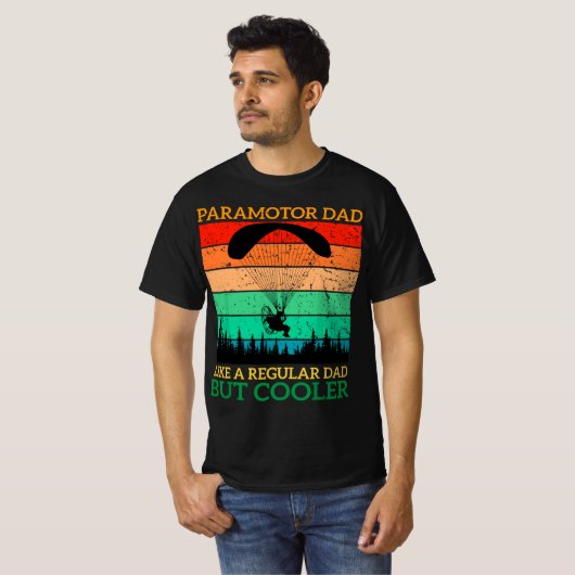 Paramotor Dad Paramotor Powered Paraglider paragli Tシャツ (正面フル)