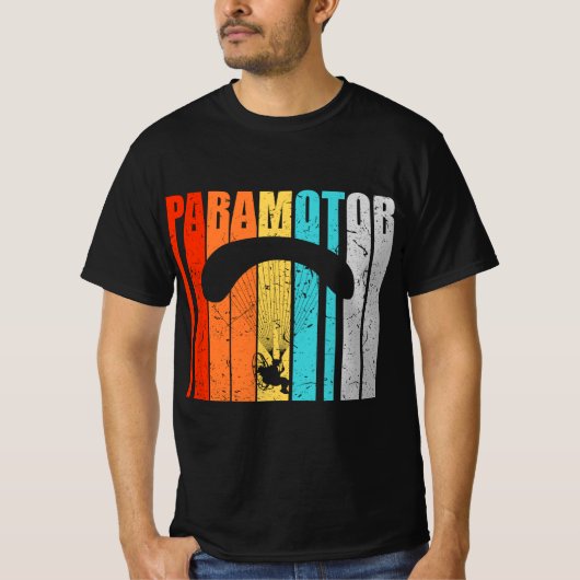 Paramotor Pilot Paramotoring  Tシャツ (正面)