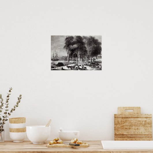 Paramribo（魚市場） ポスター (キッチン)