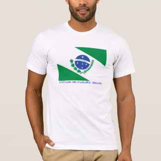 Paranáの旗のブラジルの州 Tシャツ