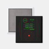 Paranormal Ghost Tracker Radar Display Scanner Art マグネット (正面/裏面)