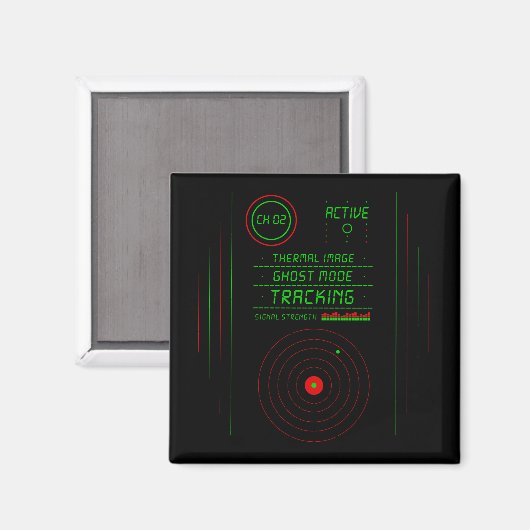 Paranormal Ghost Tracker Radar Display Scanner Art マグネット (正面/裏面)