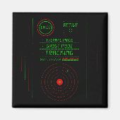 Paranormal Ghost Tracker Radar Display Scanner Art マグネット (正面)