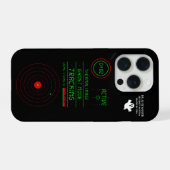 Paranormal Ghost Tracker Radar Scanner Display Art iPhoneケース (裏面横)