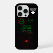 Paranormal Ghost Tracker Radar Scanner Display Art iPhoneケース (裏面)