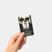 Paranormal Investigator従業員の写真ID名タグ バッジ (手持ち)