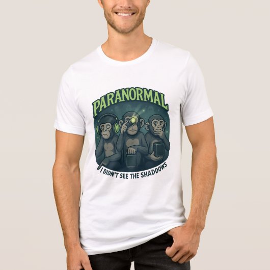 Paranormal Monkey Ghost-Hunting Tee トライブレンドＴシャツ (正面)