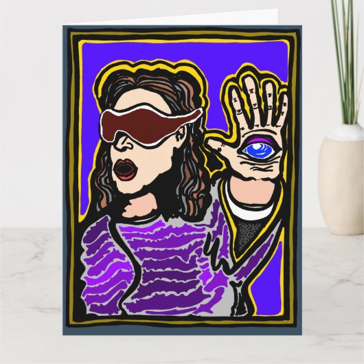 ParanormalPrintsによる超能力誕生日カード カード (正面)