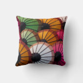 Parapluies multicolores: marché de Luang Prabang クッション (裏面)