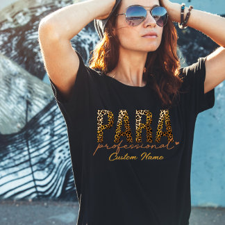 Paraprofessional Cheetahプリント，パラ，ギフト Tシャツ