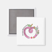 Paraprofessional Heart Happy Easter Day Pencil Eas マグネット (正面/裏面)