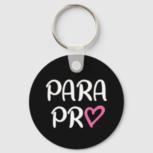Paraprofessional Para Proハートギフト キーホルダー