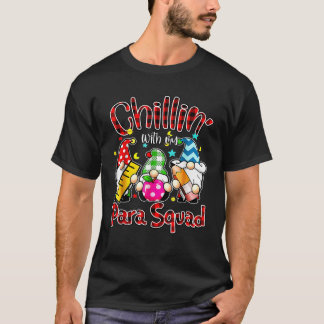 Paraprofessional Para Squad Chillin Gnomes Christm Tシャツ