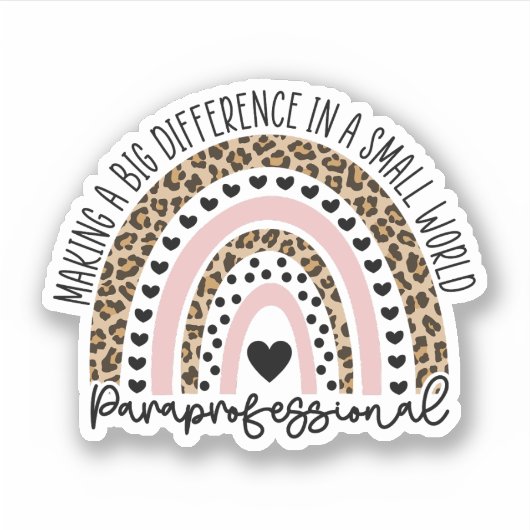 Paraprofessional Rainbow, Para先生ギフト シール (正面)