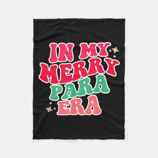 Paraprofessional Shirt, In My Para Era, Christmas  フリースブランケット (正面)