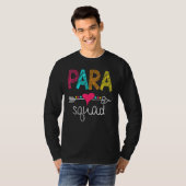 Paraprofessional Teacher Aide Para Squad Teach Lov Tシャツ (正面フル)