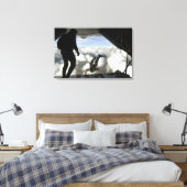 PararescuemenはC-130の背面からジャンプ キャンバスプリント (インサイチュ (寝室))