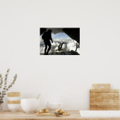 PararescuemenはC-130の背面からジャンプ ポスター (キッチン)