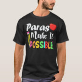 Paras Make It Possible Apple And Pencil Back To Sc Tシャツ (正面)