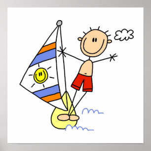 Parasailingの棒の姿 ポスター