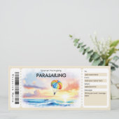 Parasailing Ticket Gift Certificate 招待状 (スタンド正面)