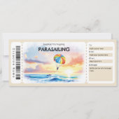 Parasailing Ticket Gift Certificate 招待状 (正面)