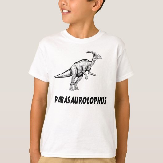 Parasaurolophusの恐竜 Tシャツ (正面)