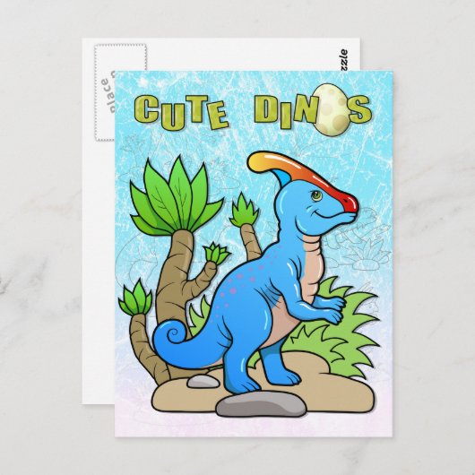 parasaurolophus ポストカード (正面/裏面)