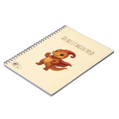 Parasaurolophus Dino Notizbuch „Du bist mein Held“ ノートブック (左側)