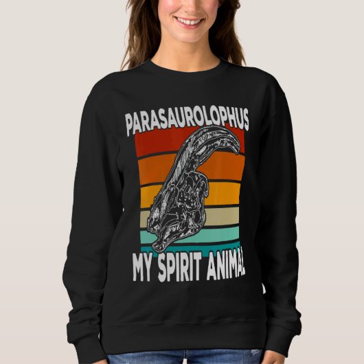 Parasaurolophus Is My Spirit Animal  Kids スウェットシャツ (正面)