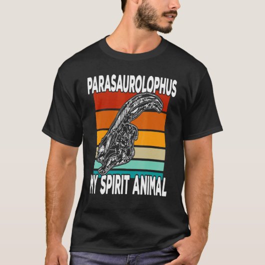 Parasaurolophus Is My Spirit Animal  Kids Tシャツ (正面)