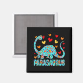 Parasaurus Paraprofessional Paraeducator Dinosaur  マグネット (正面/裏面)