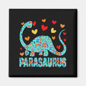 Parasaurus Paraprofessional Paraeducator Dinosaur  マグネット (正面)