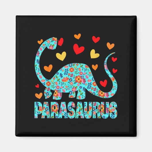 Parasaurus Paraprofessional Paraeducator Dinosaur  マグネット (正面)