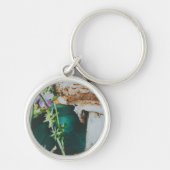 Parasol mushroom, Swedish Archipelago, Sweden キーホルダー (正面)