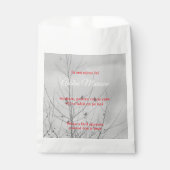 Parastas gift bags red フェイバーバッグ (正面)