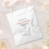 Parastas gift bags red フェイバーバッグ (クリップ留めされた状態)