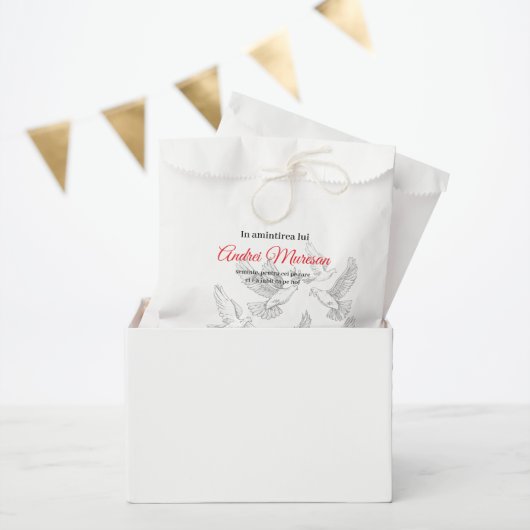 Parastas gift bags red フェイバーバッグ (パーティー)