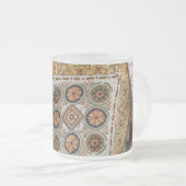 Parc Guellの黄色モザイク フロストグラスマグカップ (正面右)