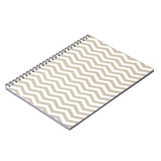 Parchment Chevron Notebook ノートブック (左側)