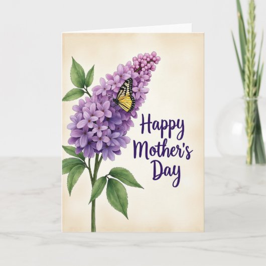 Parchment Floral Insect Card カード (正面)