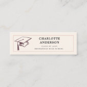 Parchment Grad Name Contact Card コーリングカード (正面)