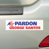 PARDON GEORGE SANTOS punishment too harsh free him バンパーステッカー (車上)