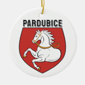 Pardubice coat of arms, Czech Republic セラミックオーナメント (正面)
