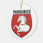 Pardubice coat of arms, Czech Republic セラミックオーナメント (左)