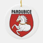 Pardubice coat of arms, Czech Republic セラミックオーナメント (裏面)