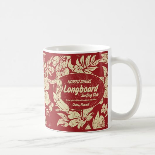 Pareauのマグをサーフしているクラブ コーヒーマグカップ (右)