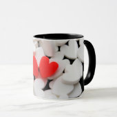 Pareja de corazones enamorados マグカップ (正面右)