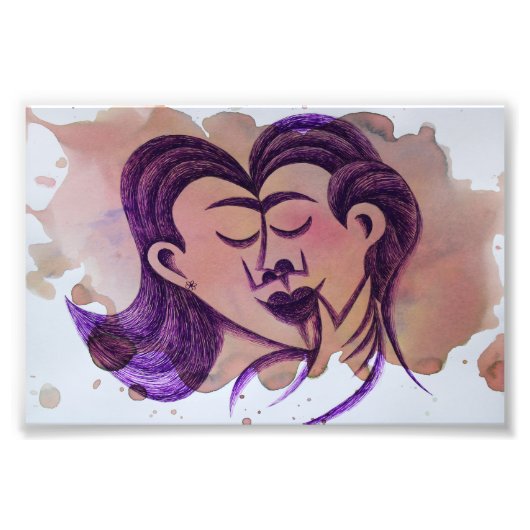 Pareja de enamorados フォトプリント            (正面)