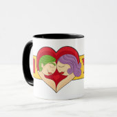 Pareja de enamorados マグカップ (正面左)